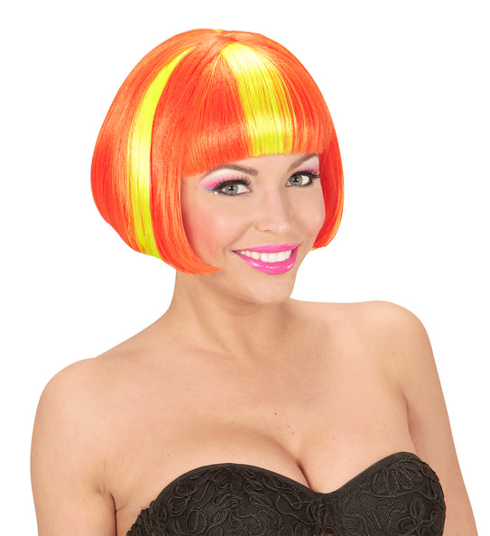 Widmann SRL Pruik, Valentina Neon Geel/Oranje