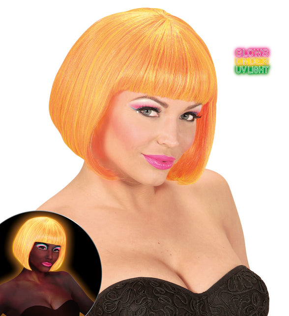 Widmann SRL Pruik, Valentina Neon Oranje/Geel Mix