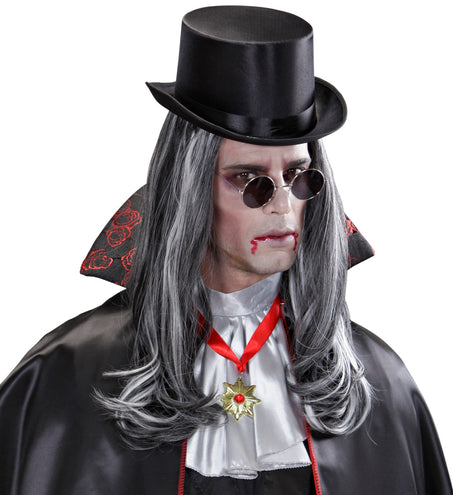 Widmann SRL Pruik vampier grijs lang haar