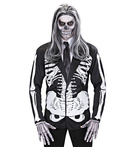 Widmann SRL Pruik vampier grijs lang haar