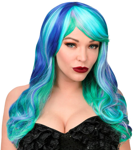 Widmann SRL Pruik zeemeermin Cosplay Leia