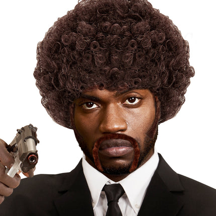 Widmann SRL Pulp fiction pruik bruin