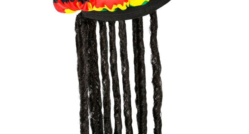 Widmann SRL Rasta muts met dreadlocks