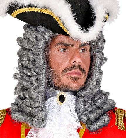 Widmann SRL Rechter of piraten pruik grijs