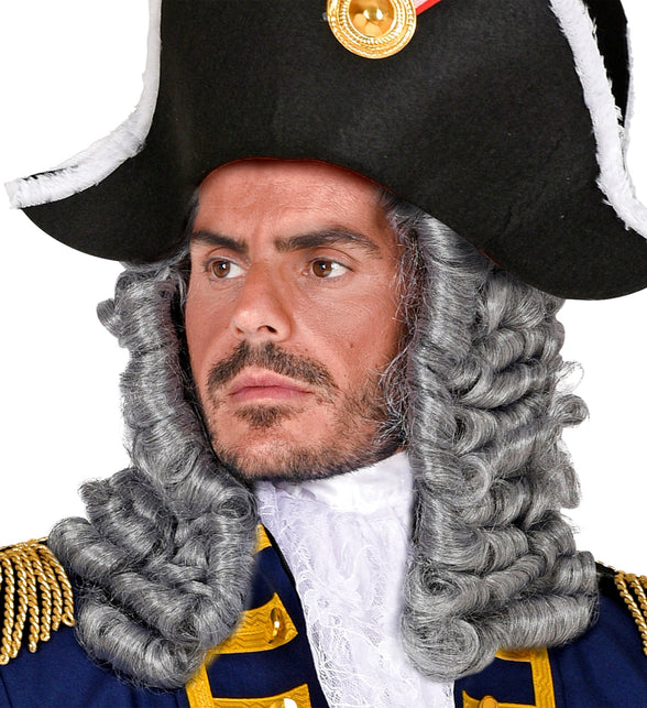 Widmann SRL Rechter of piraten pruik grijs