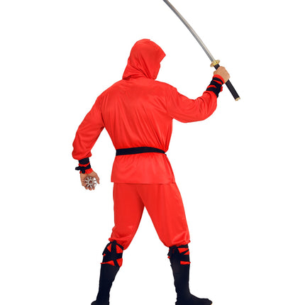 Widmann SRL Red Dragon Ninja pakken voor volwassenen