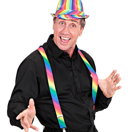 Widmann SRL Regenboog bretels gradient