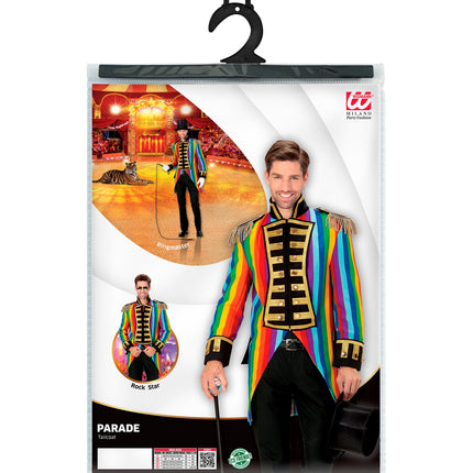 Widmann SRL Regenboog Jaquard parade show slipjas