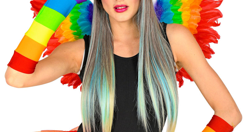 Widmann SRL Regenboog pet met haar