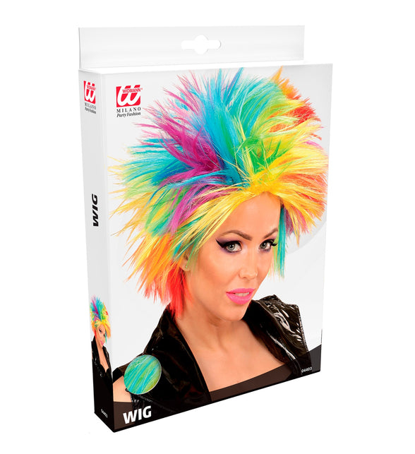 Widmann SRL Regenboog spike pruikjes