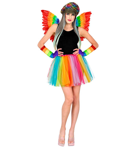 Widmann SRL Regenboog tutu meerkleurig dames