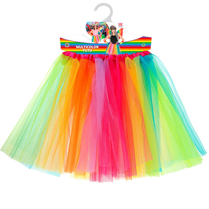 Widmann SRL Regenboog tutu meerkleurig dames