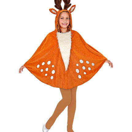 Widmann SRL Rendier poncho met muts kinderen