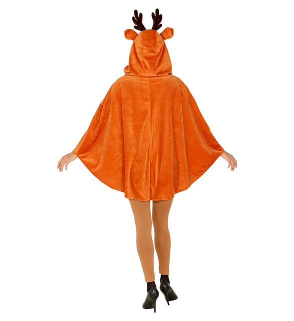 Widmann SRL Rendier poncho met muts volwassenen