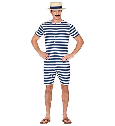 Widmann SRL Retro badpak - blauw / wit Robin