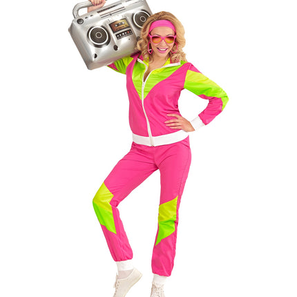 Widmann SRL Retro trainingspak roze/geel