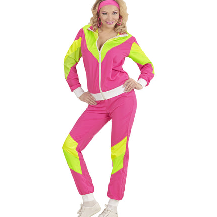 Widmann SRL Retro trainingspak roze/geel