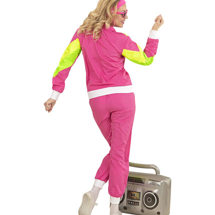 Widmann SRL Retro trainingspak roze/geel