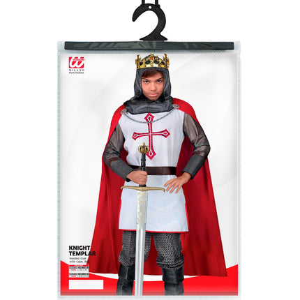 Widmann SRL Ridderkostuum voor kinderen  tuniek met kap en riem en cape