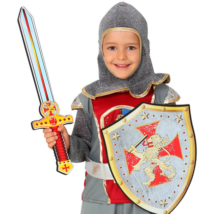 Widmann SRL Ridderschild met zwaard voor kinderen