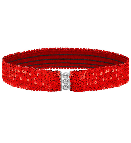 Widmann SRL riem pailletten rood