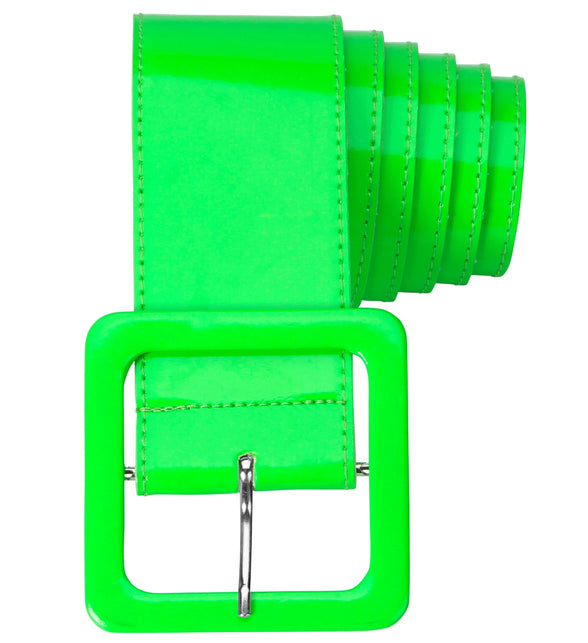 Widmann SRL Riem vinyl neon groen