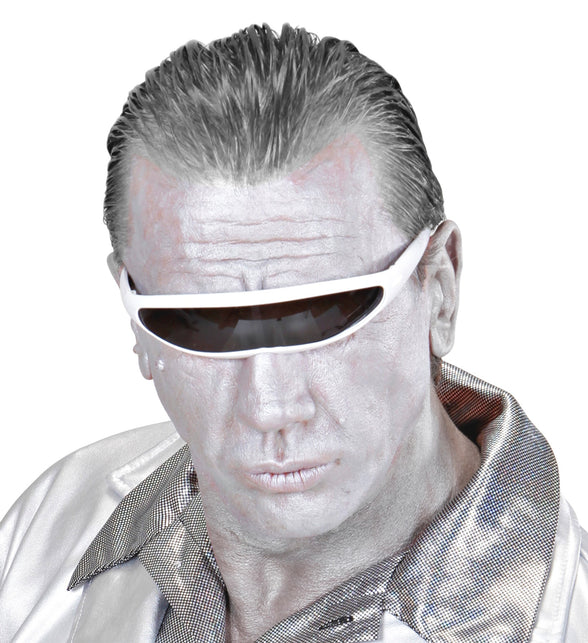 Widmann SRL Robot bril snelle planga wit Science fiction