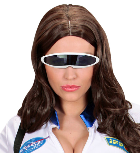 Widmann SRL Robot bril snelle planga wit Science fiction