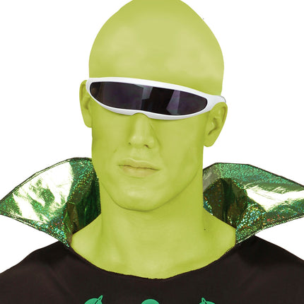 Widmann SRL Robot bril snelle planga wit Science fiction