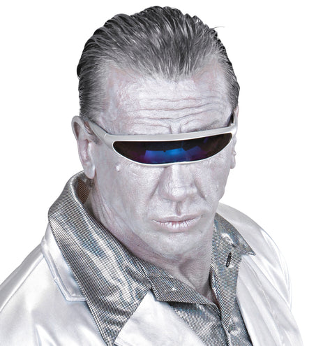 Widmann SRL Robot bril snelle planga zilver Science fiction