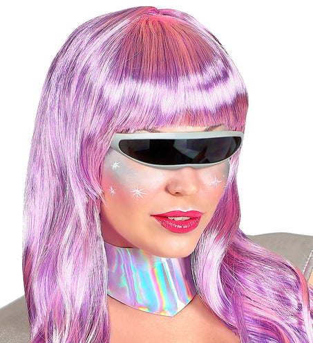 Widmann SRL Robot bril snelle planga zilver Science fiction