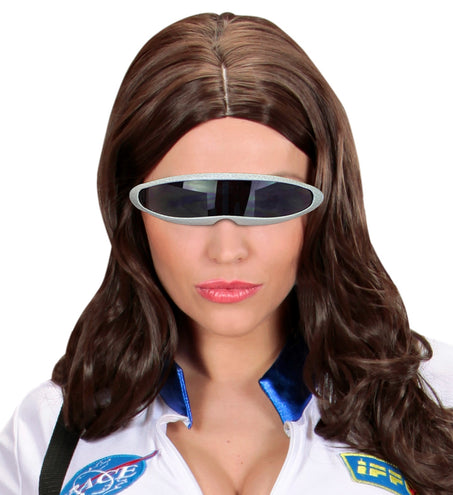 Widmann SRL Robot bril snelle planga zilver Science fiction