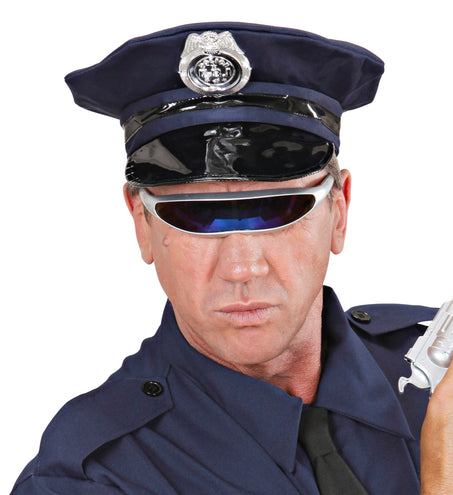 Widmann SRL Robot bril snelle planga zilver Science fiction