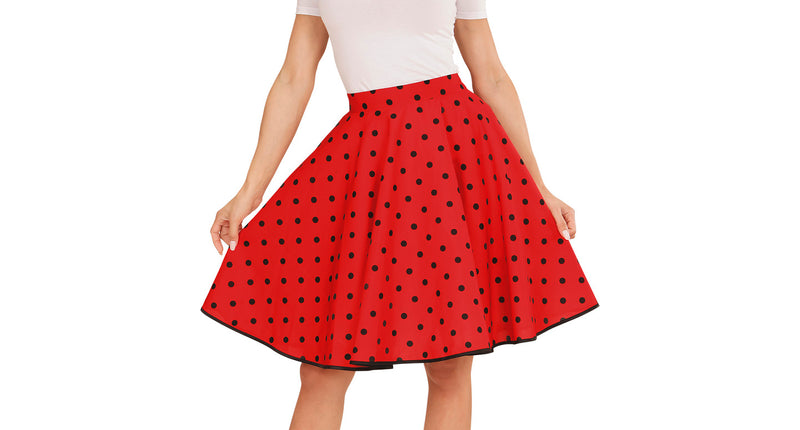 Widmann SRL Rock en Roll rokje rood met halsbandje