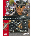Nieten-Armband Schmuck für Punk-Kostüm silberfarben