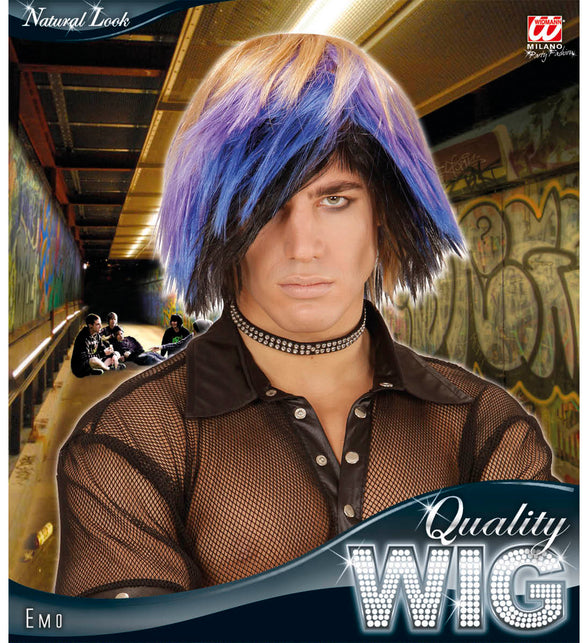Widmann SRL Rocker pruik Emo