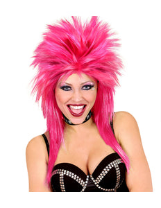 Widmann SRL Rockster pruik roze punk