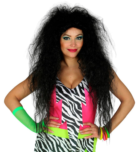 Widmann SRL Rockster pruik zwart dames