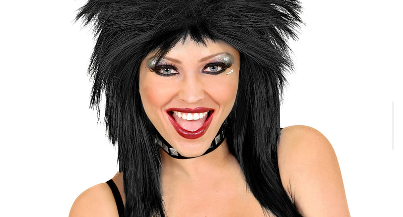 Widmann SRL Rockster pruik zwart punk