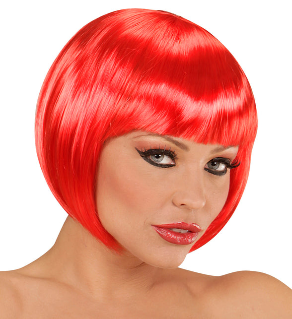 Widmann SRL Rode boblijn pruik dame
