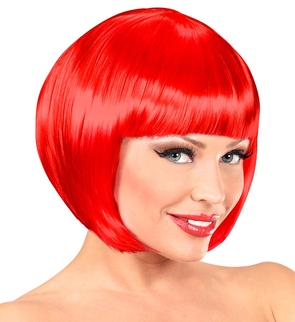 Widmann SRL Rode boblijn pruik dame