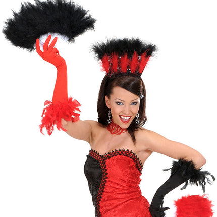 Widmann SRL Rode Choker Met Pareltjes