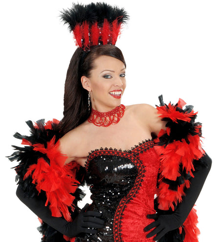 Widmann SRL Rode Choker Met Pareltjes