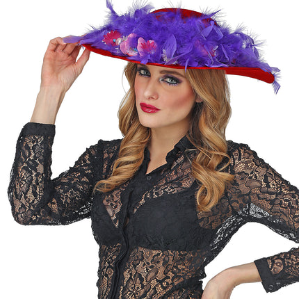 Widmann SRL Rode dames flaphoed