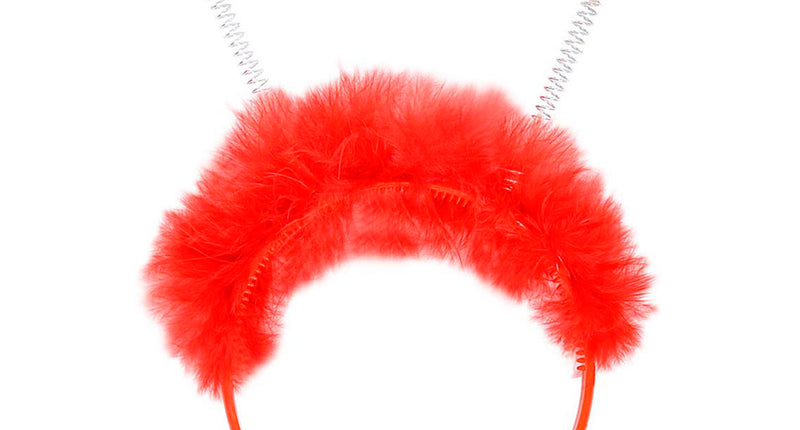 Widmann SRL Rode haarband met bollen Belly