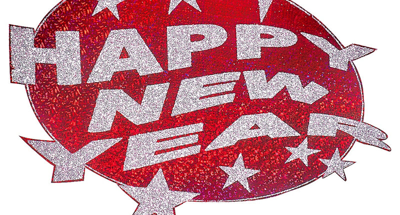 Widmann SRL Rode happy new year decoratie