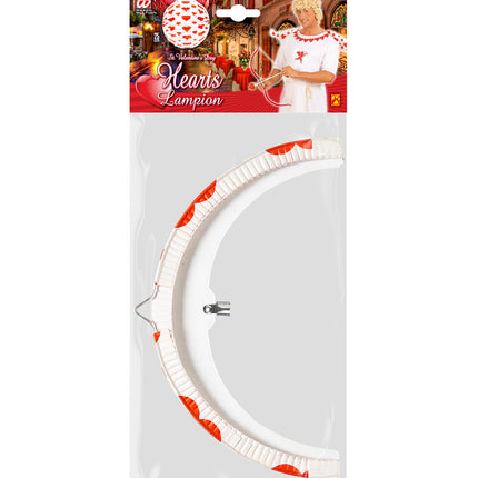 Widmann SRL Rode hart lampion decoratie voor Valentijn