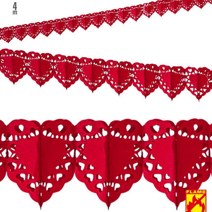 Widmann SRL Rode hartjes slinger voor Valentijnsdag