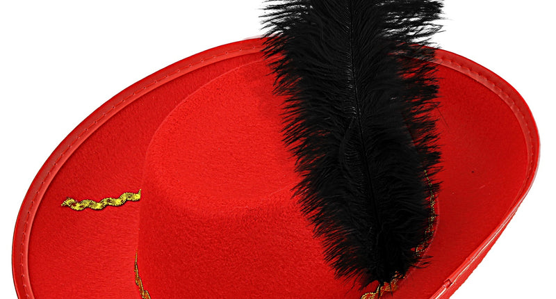 Widmann SRL Rode musketier hoed kind