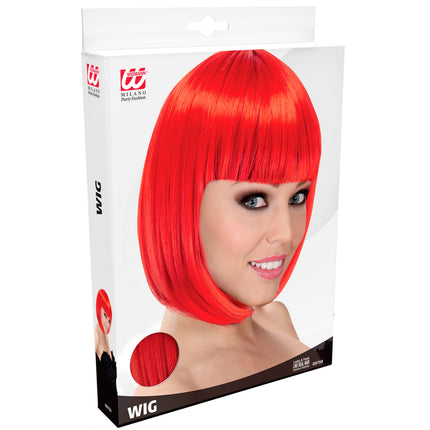 Widmann SRL Rode pruik Lou Lou